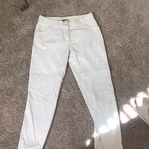White skinny pants
